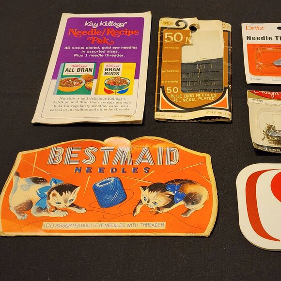 Antique ~ Vintage Lot Sewing Notions ~ Supplies ~ Needles ~ Buttons ~ Snaps - Picture 8 of 16